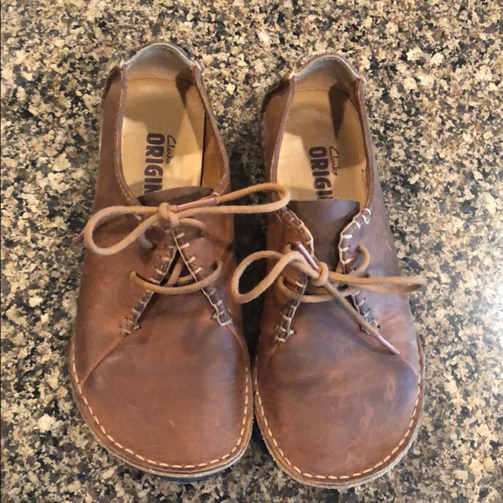 Clark’s tie shoes